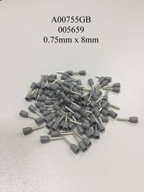 A00755GB / 005659 Insulated Grey Ferrules