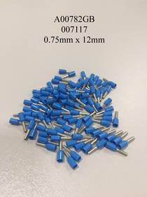 A00782GB / 007117 Insulated Blue Ferrules