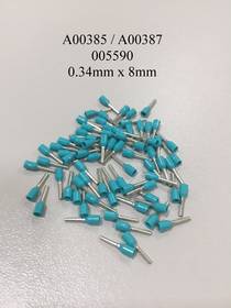 A00385 / A00387 / 005590 Insulated Turquoise Ferrules