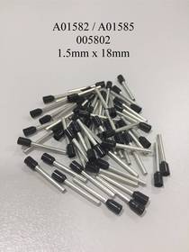 A01582 / A01585 / 005802 Insulated Black Ferrules