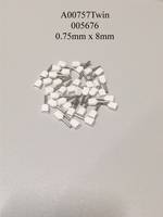 A00757TWIN / 005676 Insulated White Ferrules
