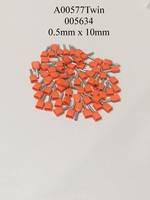 A00577TWIN / 005634 Insulated Orange Ferrules