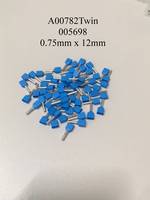 A00782TWIN / 005698 Insulated Blue Ferrules