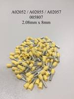 A02052 / A02055 / A02057 / 005807 Insulated Yellow Ferrules